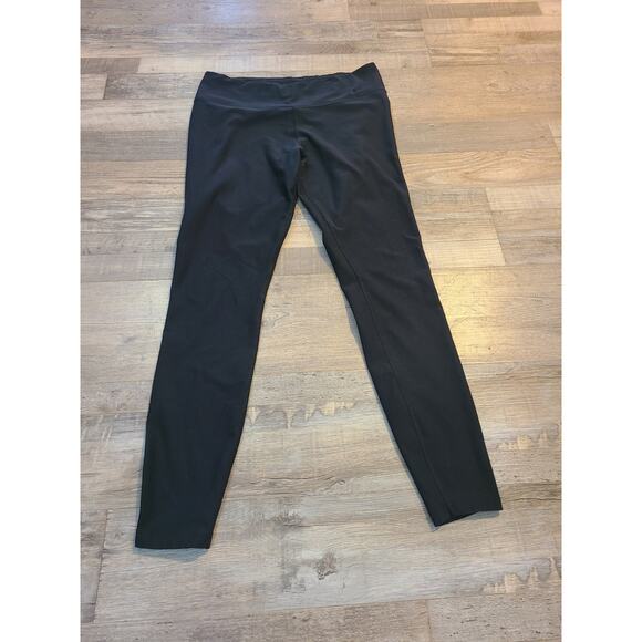 Nike large women's black dri fit athletic leggings with pocket in waistband - Picture 1 of 9